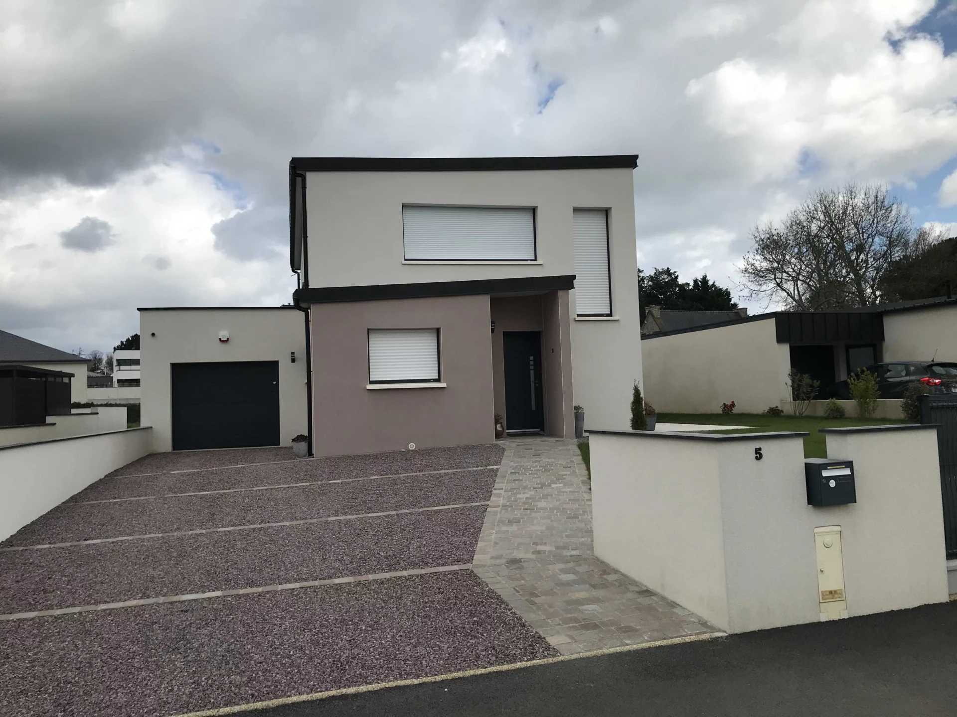 Neology Constructeur De Maison Lamballe Construction Maison Contemporaine Avec Toiture Plate Pleneuf Val Andre 4 1