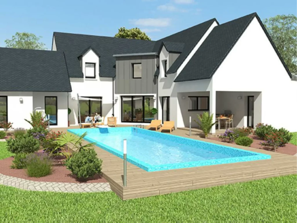 Neology Constructeur De Maison Lamballe Projet Maison Traditionnelle Maison Avec Un Agreable Sejour Spacieux 1